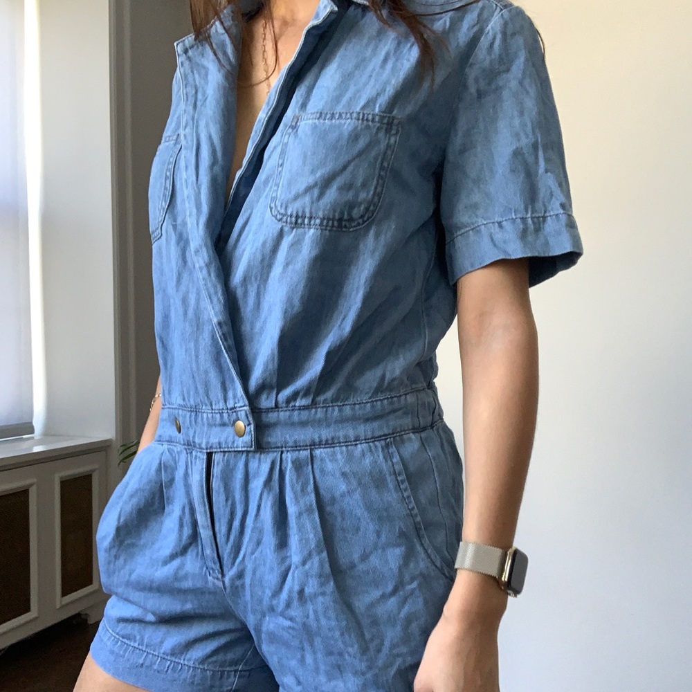 VINTAGE DENIM ROMPER - Picture 2 of 7